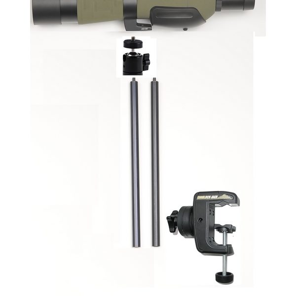 Klemmstativ für Spektive - Schießstand mit 1/4" Gewinde und Tischklemmhalter